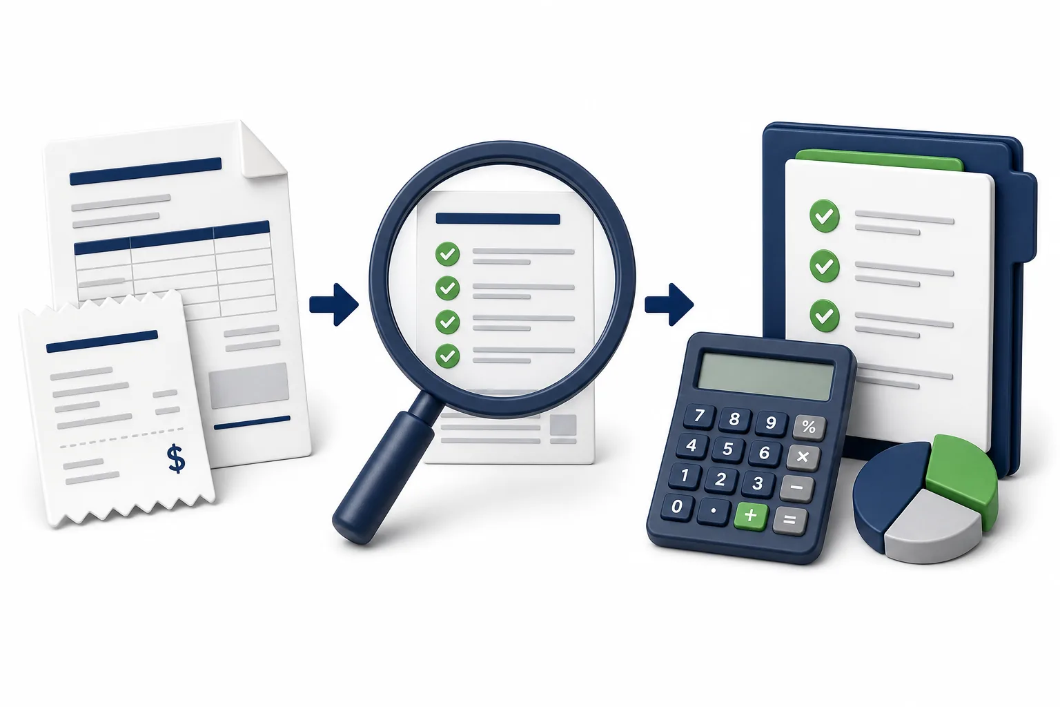 Proceso de revisar facturas, requisitos y monto de deducciones personales